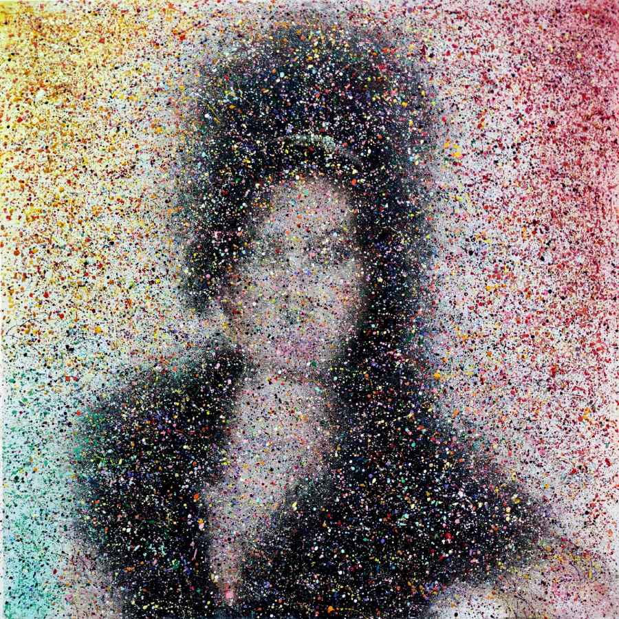 Amy 2 olio su tela 60 x 60 x 4.5 cm